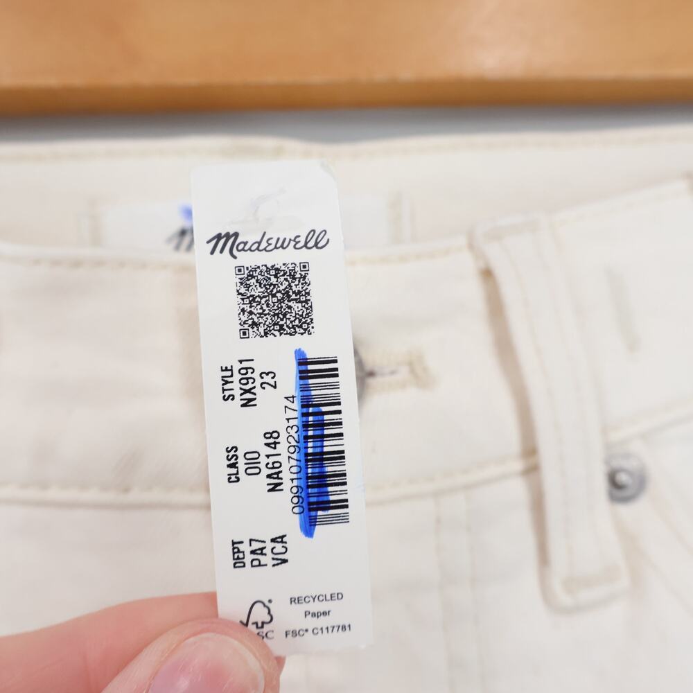 NWT Madewell The Jules Slim-Straight Jean Comfort Stretch Vintage Canvas Size 23 - Picture 10 of 11